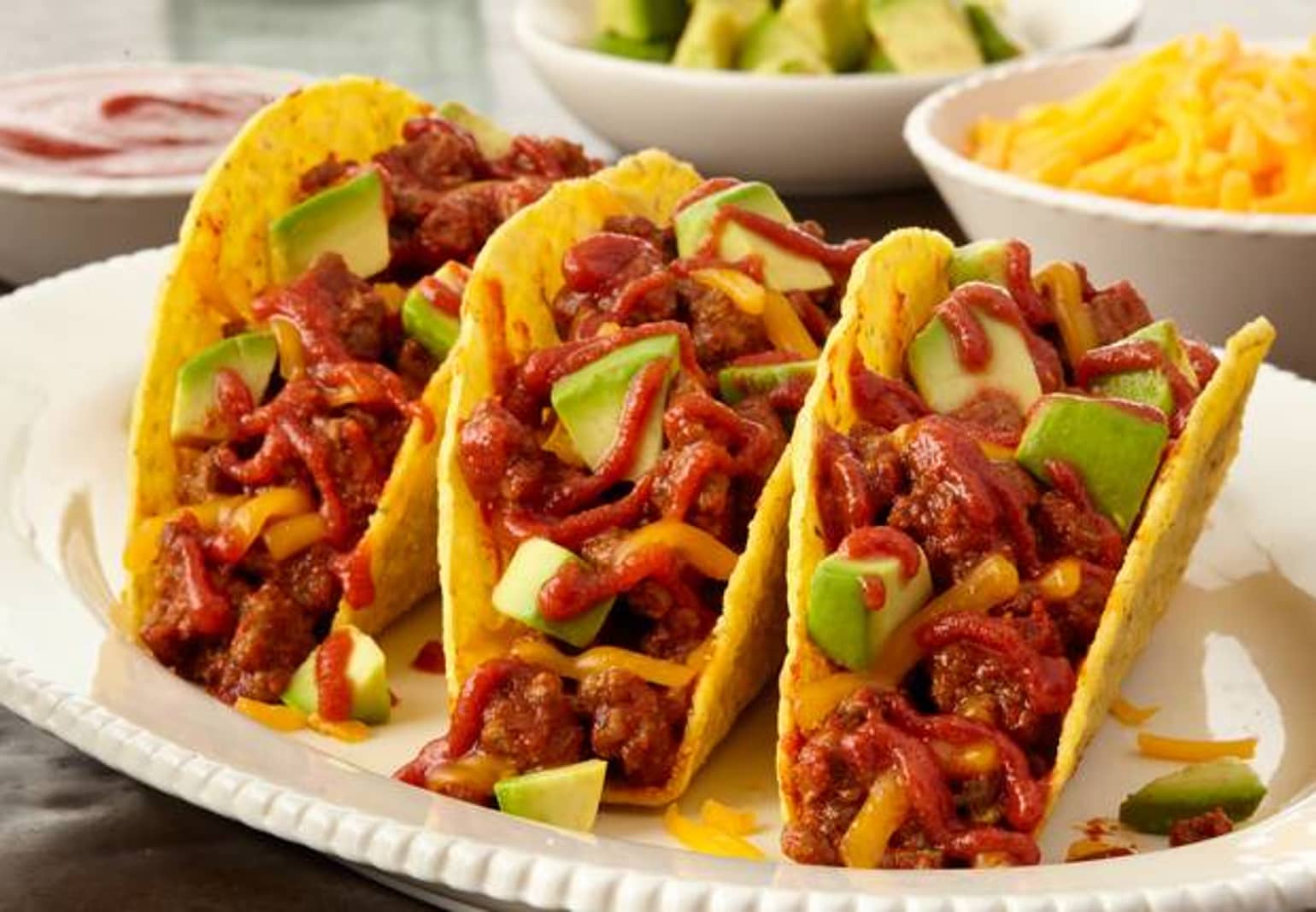 Sriracha Beef 3 Topping Tacos